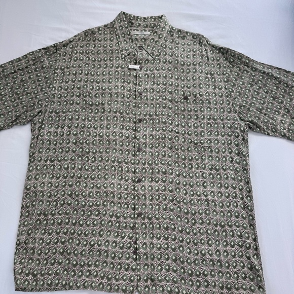 Campia Moda Men’s Short-Sleeve Hawaiian Shirt With Geometric Pattern, XL, EUC - Picture 1 of 8